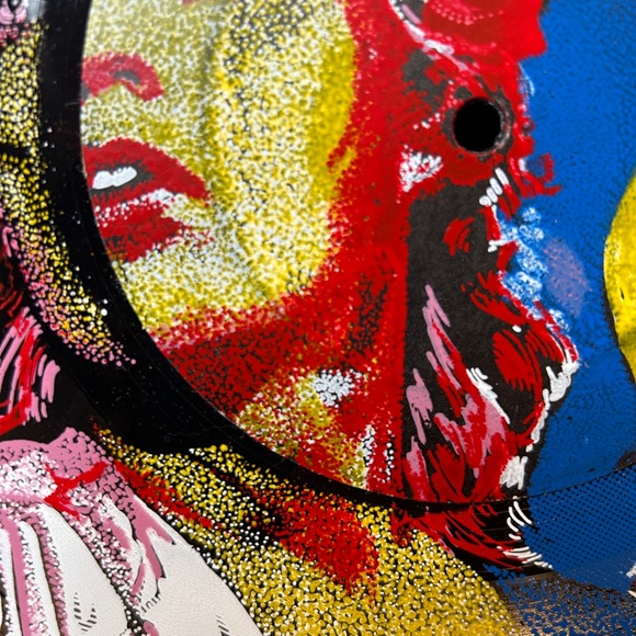 VTG PAINTED VINYL RECORD ROLLING STONES ART - Picture 5 of 5